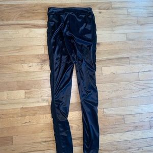 PLT black mesh silky pants US 4